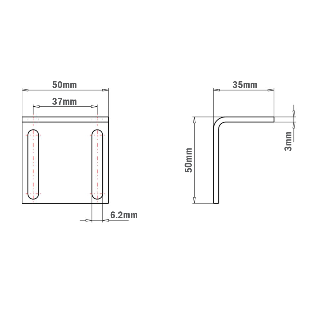 52-102-0 MODULAR SOLUTIONS BALL CATCH ANGLE BRACKET